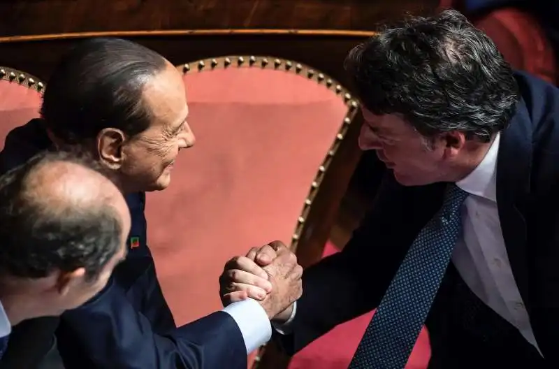 SILVIO BERLUSCONI MATTEO RENZI 