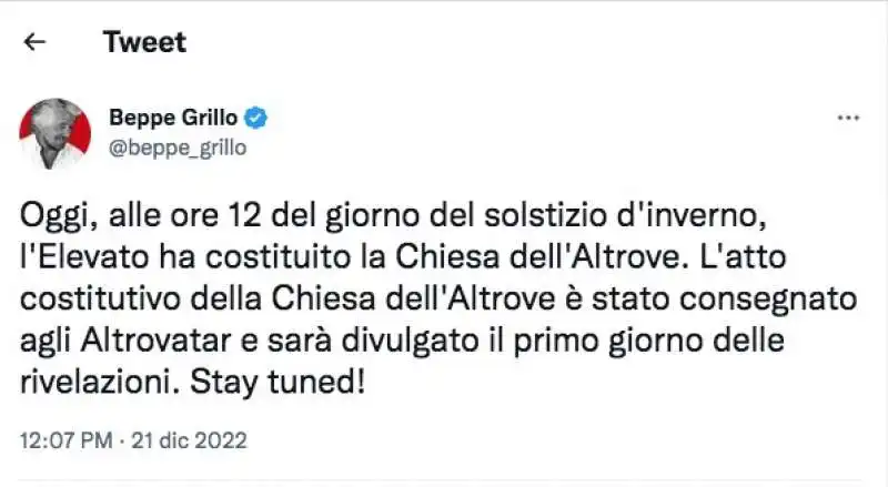 tweet di beppe grillo