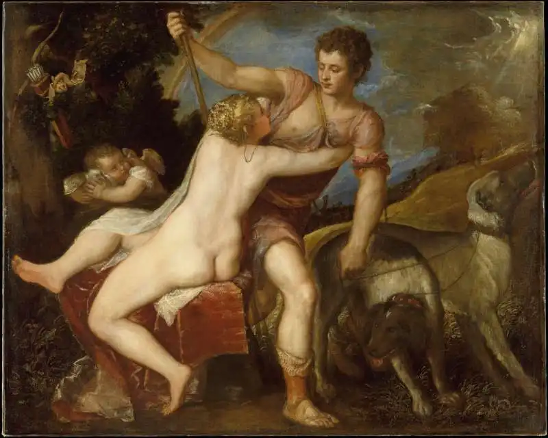 VENERE E ADONE DI TIZIANO