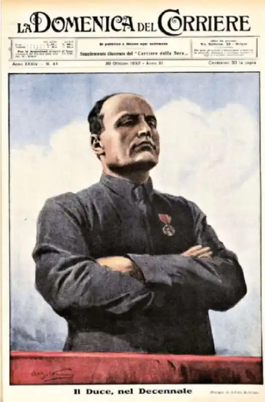 benito mussolini - la domenica del corriere