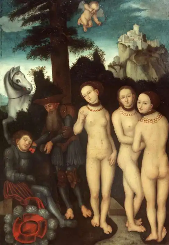 cranach il vecchio il giudizio di paride