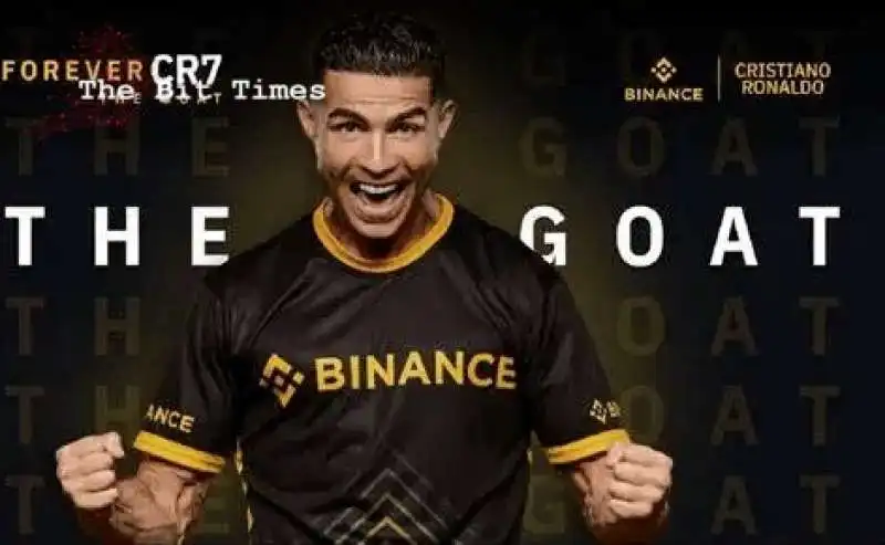 CRISTIANO RONALDO NELLA PUBBLICITA DI BINANCE