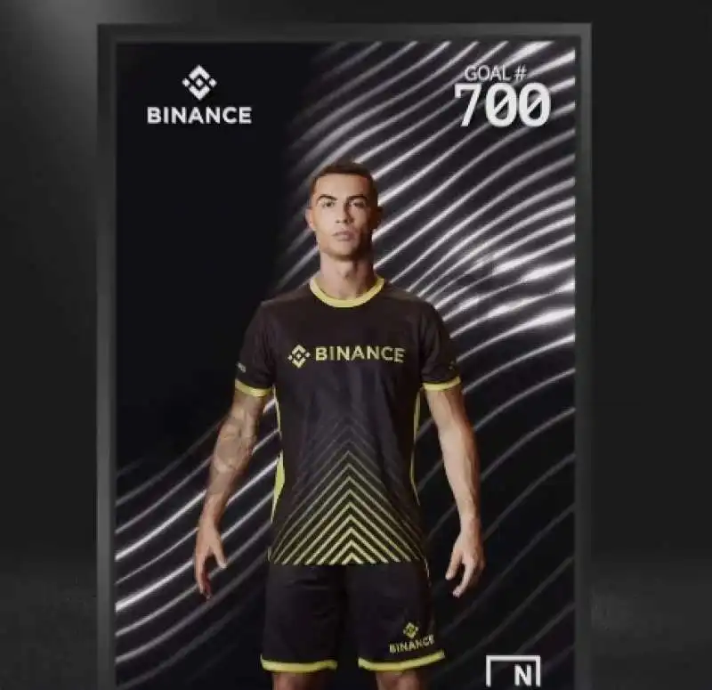 CRISTIANO RONALDO NELLA PUBBLICITA DI BINANCE