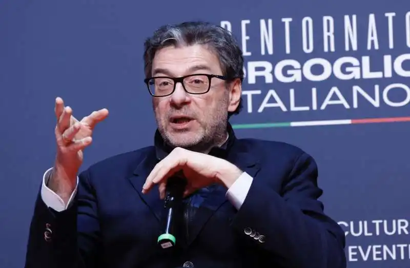 giancarlo giorgetti ad atreju   2