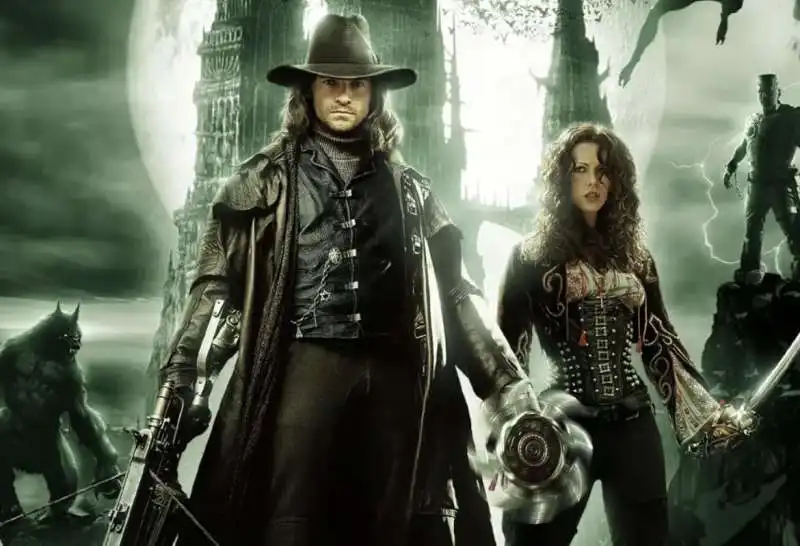 hugh jackman e kate beckinsale in van helsing  