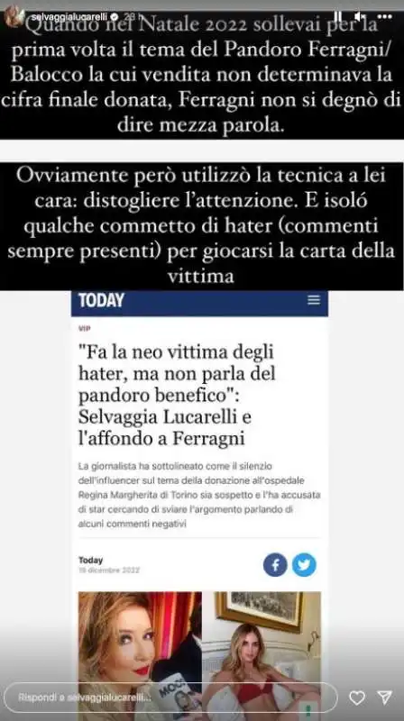 i post di selvaggia lucarelli sulle uova di pasqua di fedez 10