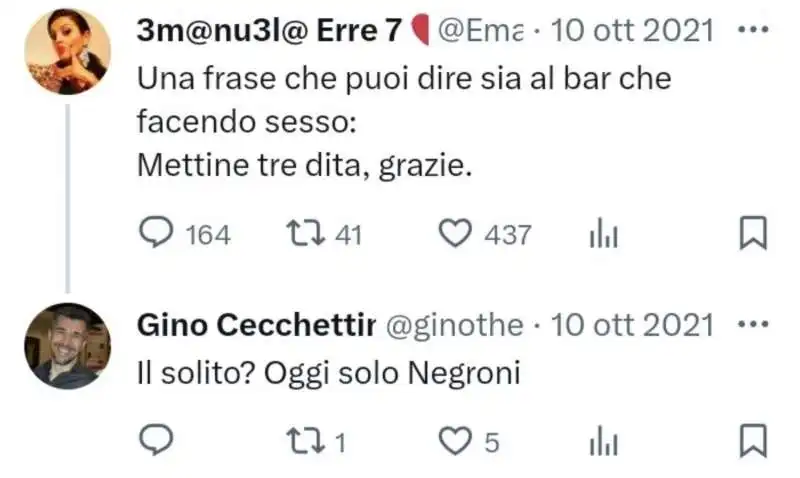 i vecchi tweet attribuiti a gino cecchettin   11