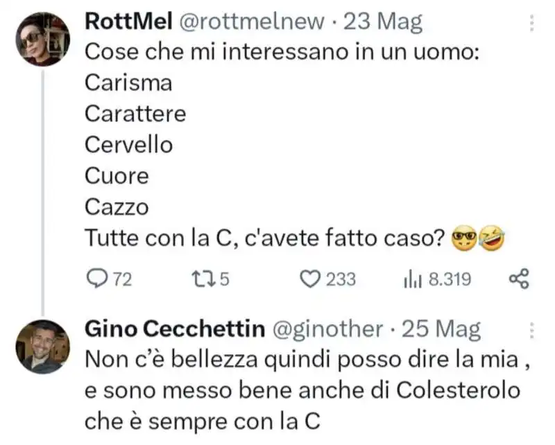 i vecchi tweet attribuiti a gino cecchettin   14