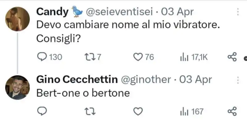 i vecchi tweet attribuiti a gino cecchettin   16