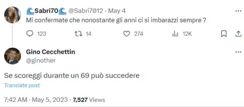 i vecchi tweet attribuiti a gino cecchettin   7