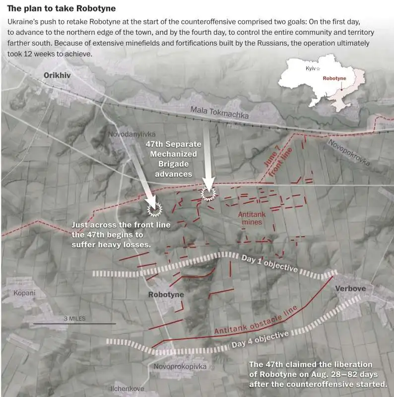 il piano ucraino per riprendersi l area di robotyne  seconda parte dell inchiesta del washington post sulla controffensiva ucraina  