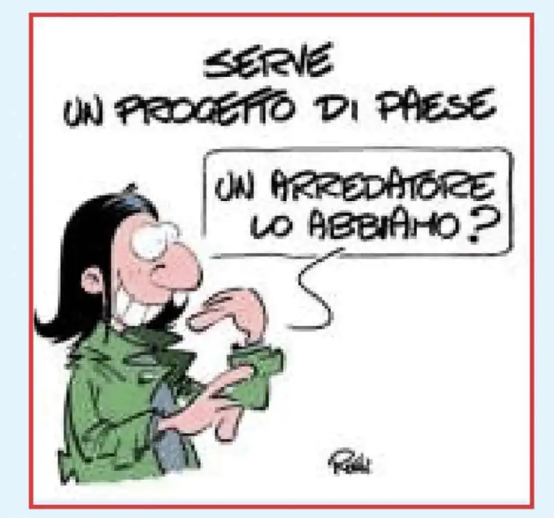 il progetto di paese di elly schlein   vignetta by rolli per il giornalone   la stampa 