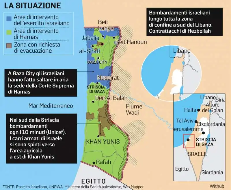 LA SITUAZIONE A GAZA - 5 DICEMBRE 2023