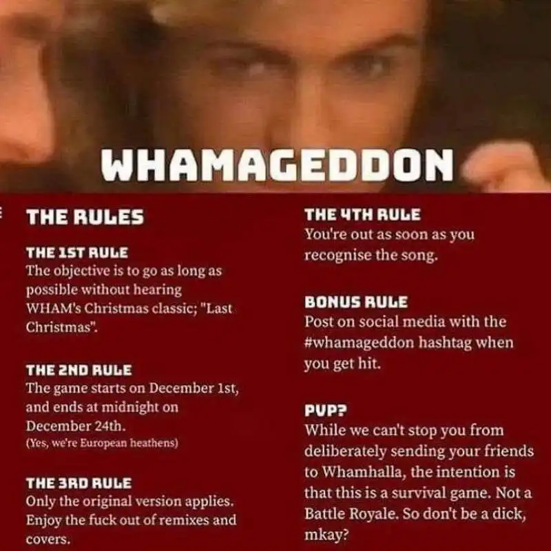 le regole del whamageddon 