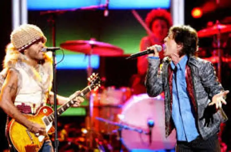 LENNY KRAVITZ E MICK JAGGER 