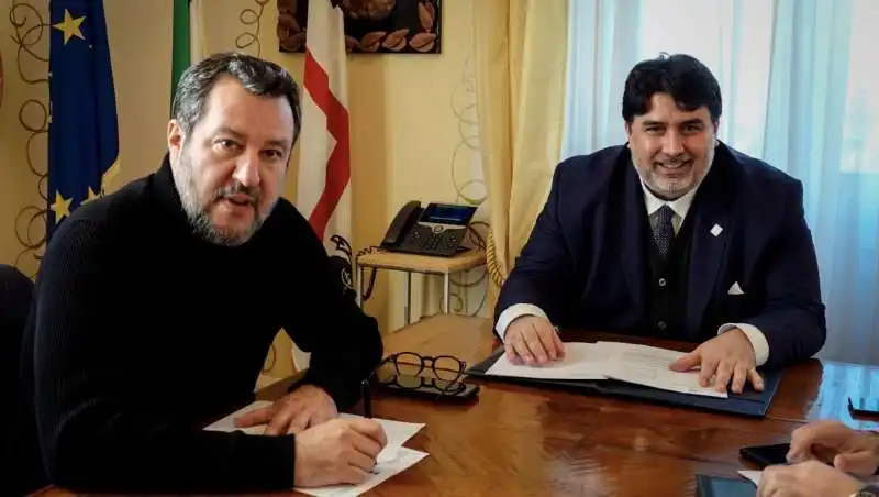 MATTEO SALVINI - CHRISTIAN SOLINAS  