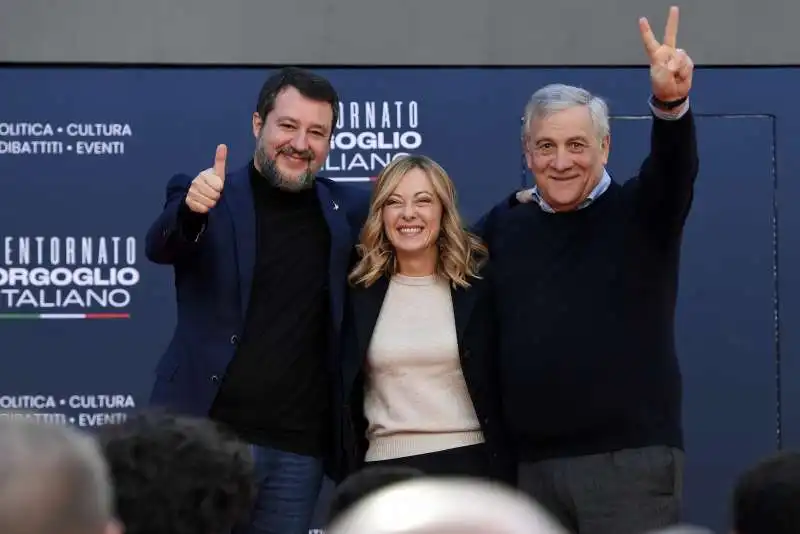 MATTEO SALVINI - GIORGIA MELONI - ANTONIO TAJANI 