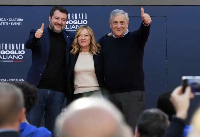 MATTEO SALVINI - GIORGIA MELONI - ANTONIO TAJANI 