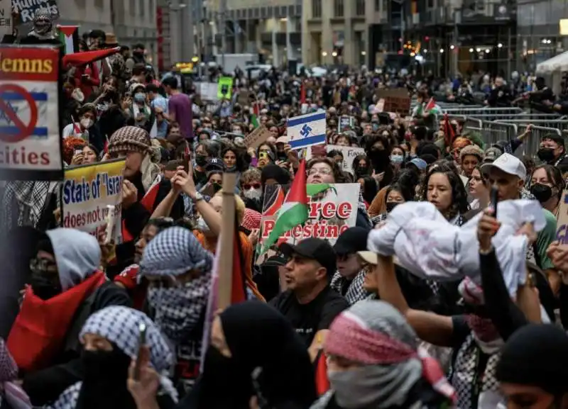 PROTESTE ANTI-ISRAELE A NEW YORK 