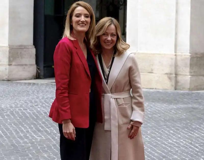 ROBERTA METSOLA - GIORGIA MELONI 