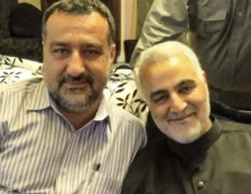 Sayyed Reza Mousavi con Qassem Souleimani