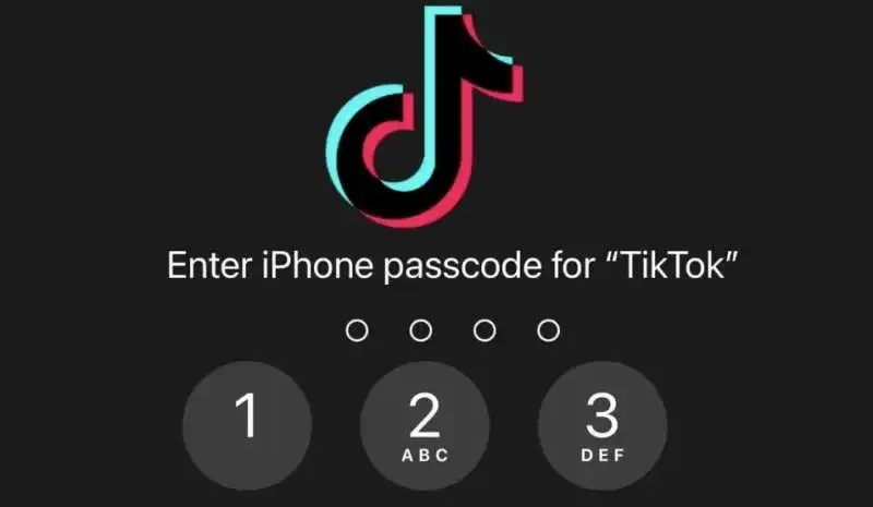 TIKTOK CHIEDE LA PASSWORD DELL IPHONE 