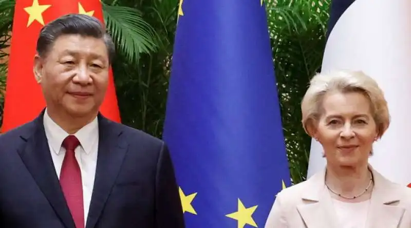 XI JINPING E URSULA VON DER LEYEN 