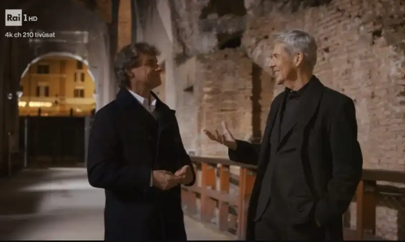 alberto angela e claudio baglioni   stanotte a roma 