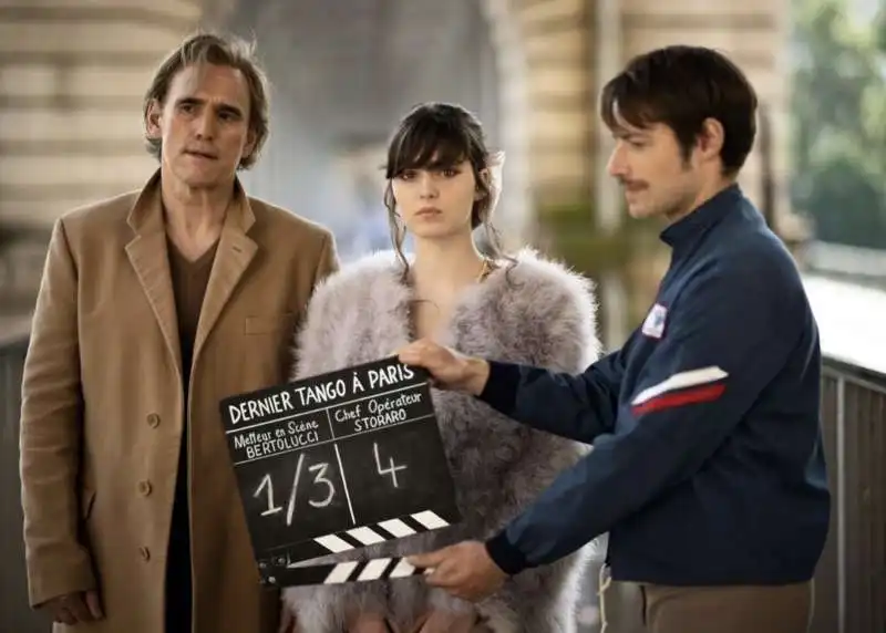 anamaria vartolomei  e matt dillon sul set di  maria con jonathan kaplan 