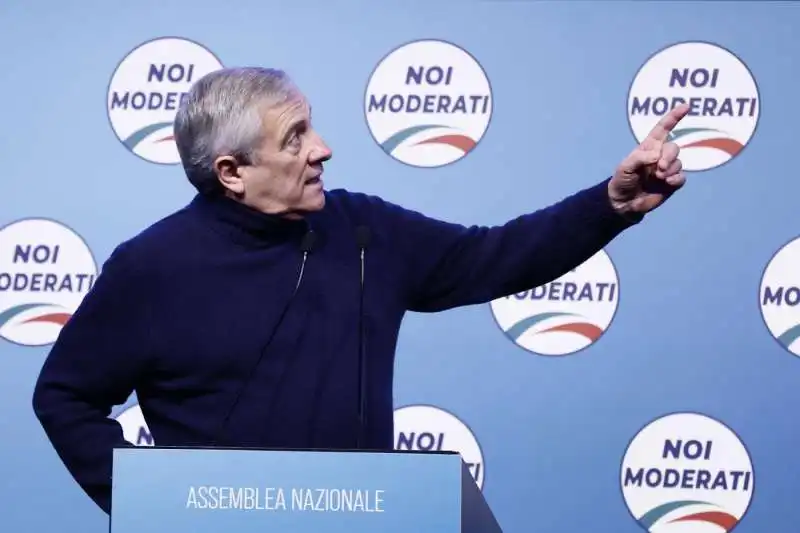 antonio tajani all assemblea nazionale di noi moderati     foto lapresse   