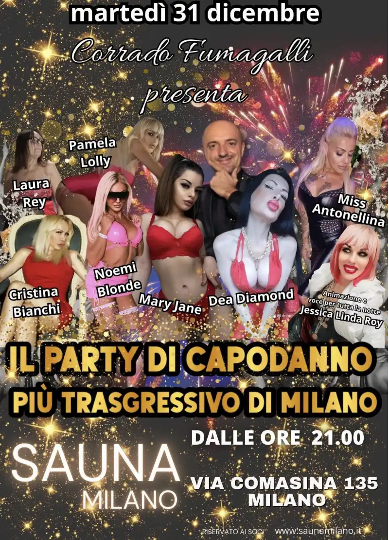 CAPODANNO A LUCI ROSSE - SAUNA MILANO