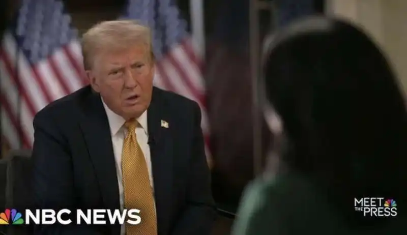 DONALD TRUMP INTERVISTATO DALLA NBC 