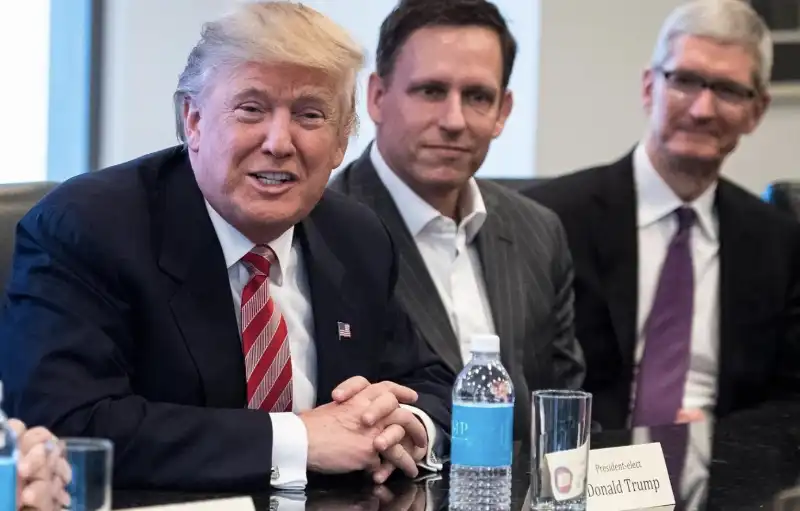 donald trump peter thiel tim cook