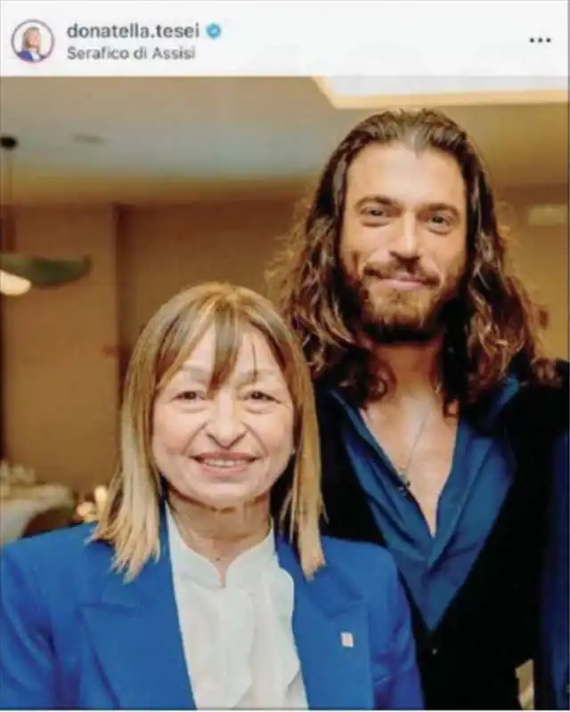 DONATELLA TESEI CON CAN YAMAN 