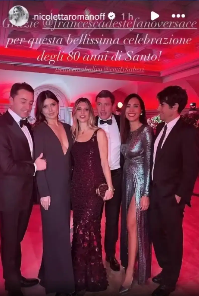 festa per gli 80 anni di santo versace 22