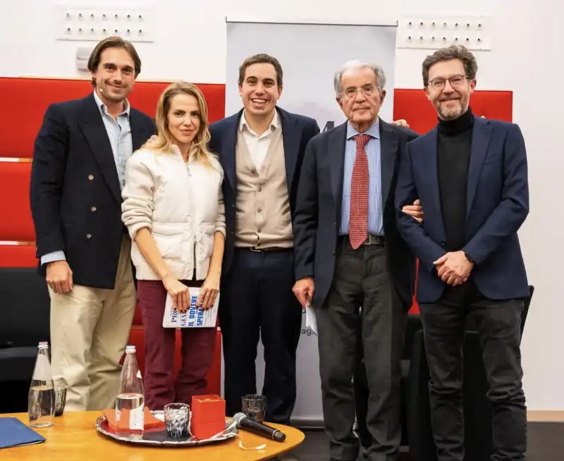 francesco battigelli   silvia sciorilli borrelli   gianmarco imperiali   romano prodi   alessandro spiaggiari   montagne di idee     foto filippo fiorini