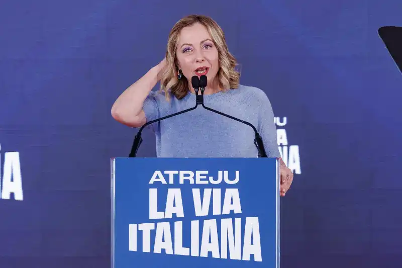 GIORGIA MELONI AD ATREJU - FOTO LAPRESSE