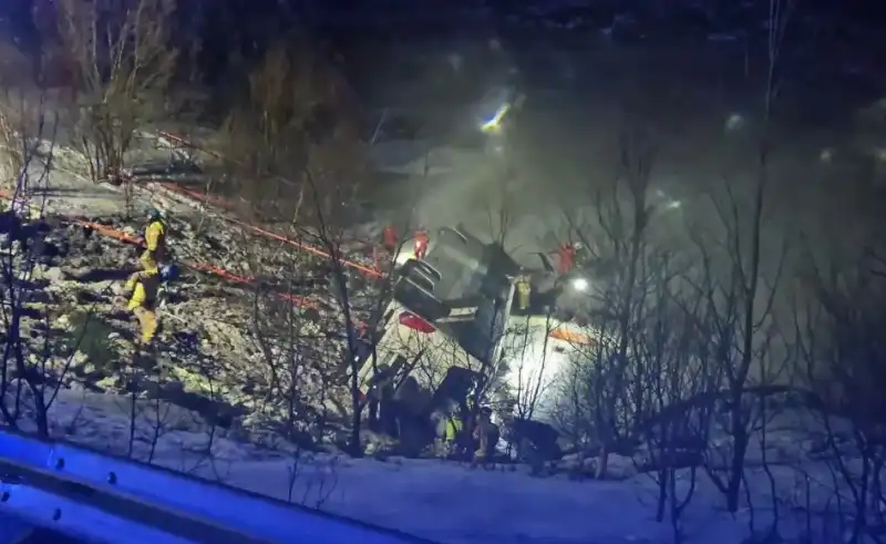 incidente autobus in norvegia