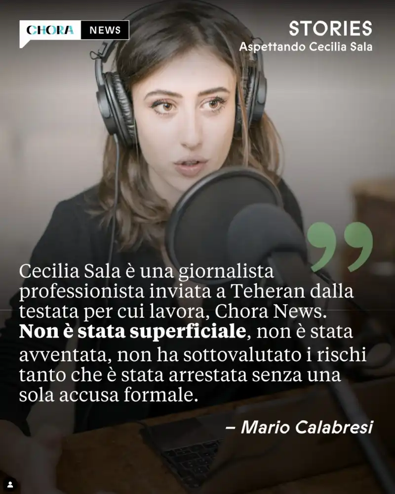 LA REPLICA DI MARIO CALABRESI A VITTORIO FELTRI - PROFILO INSTAGRAM DI CHORA MEDIA