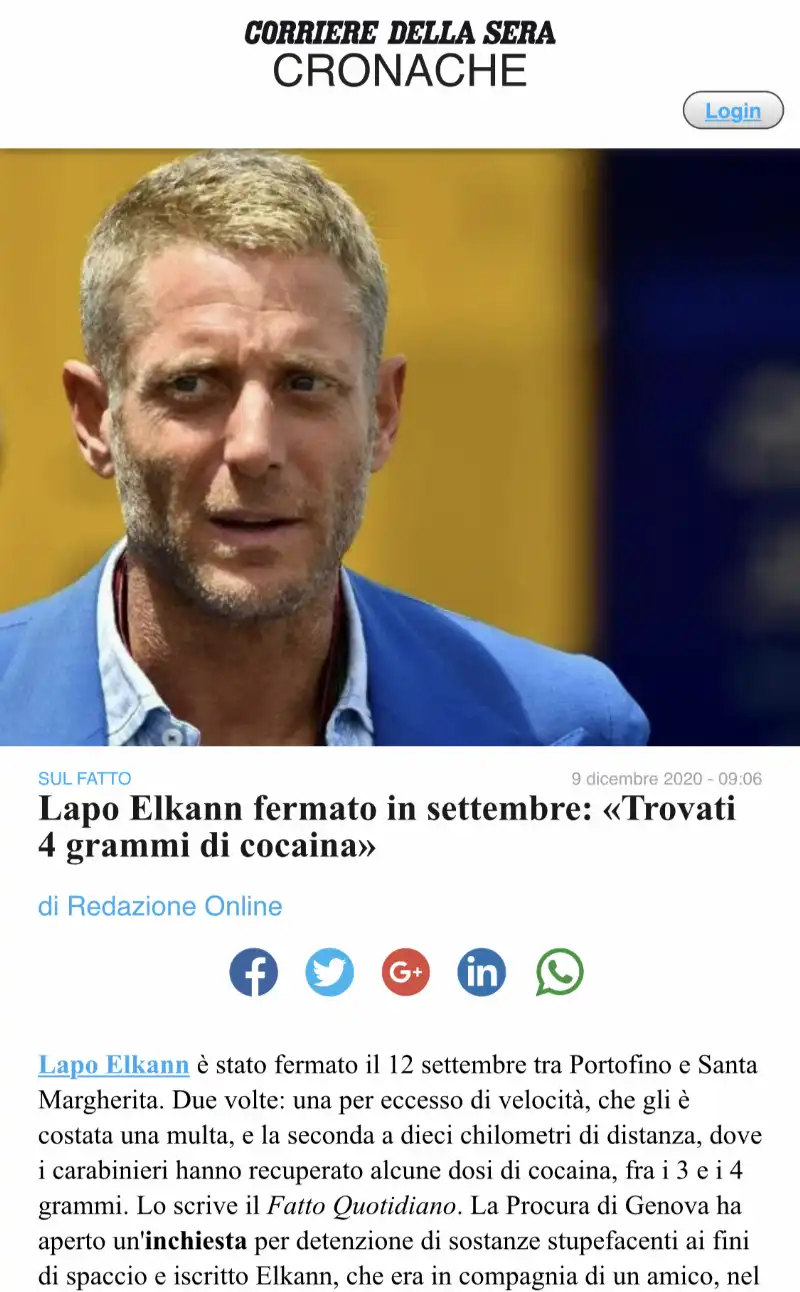 lapo elkann 2020 corriere della sera