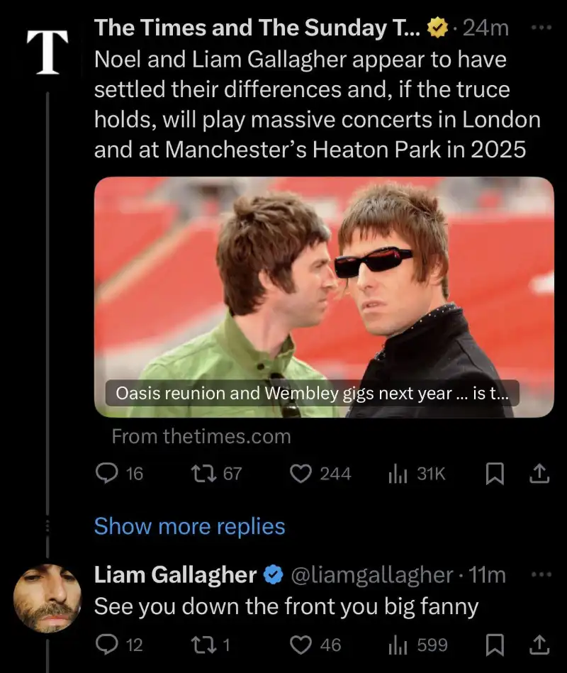 liam gallagher su x