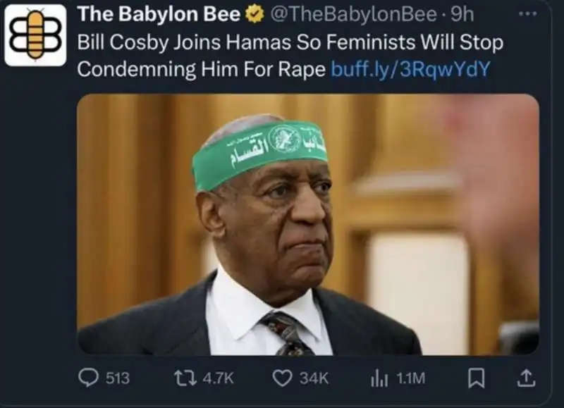 MEME SU BILL COSBY MEMBRO DI HAMAS 