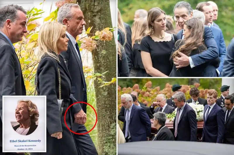 robert kennedy jr e cheryl al funerale di mamma ethel 