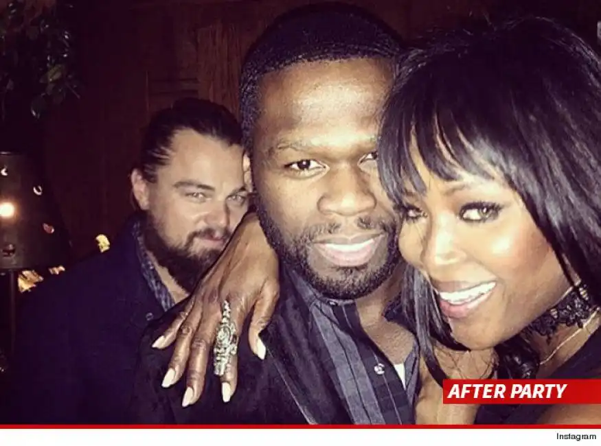 afterparty con leo dicaprio rihanna 50cent