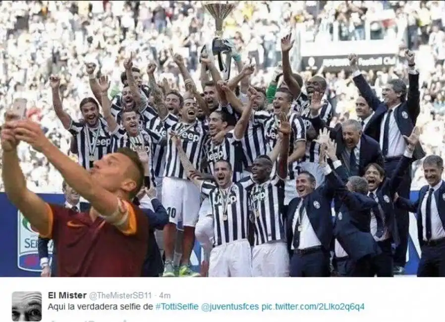 totti selfie juve