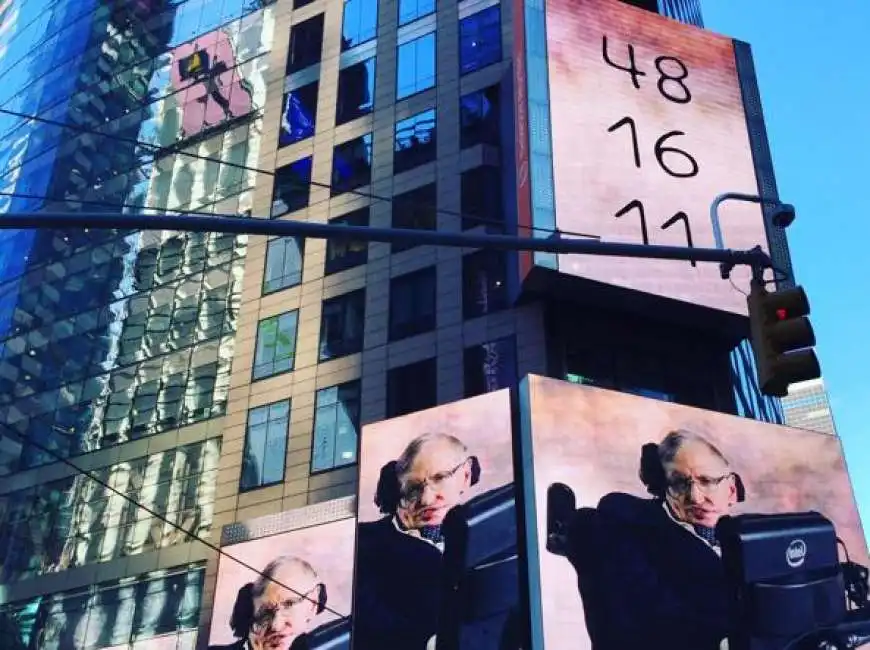 hawking times square