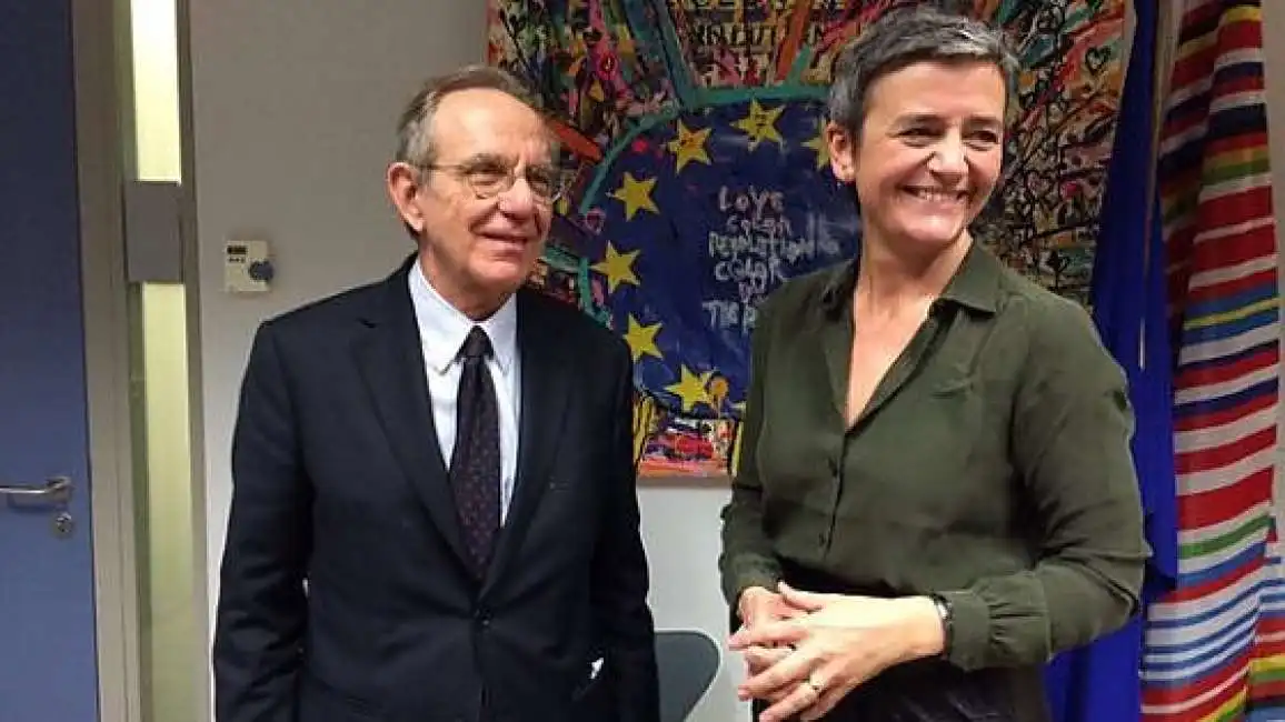 piercarlo padoan margrethe vestager