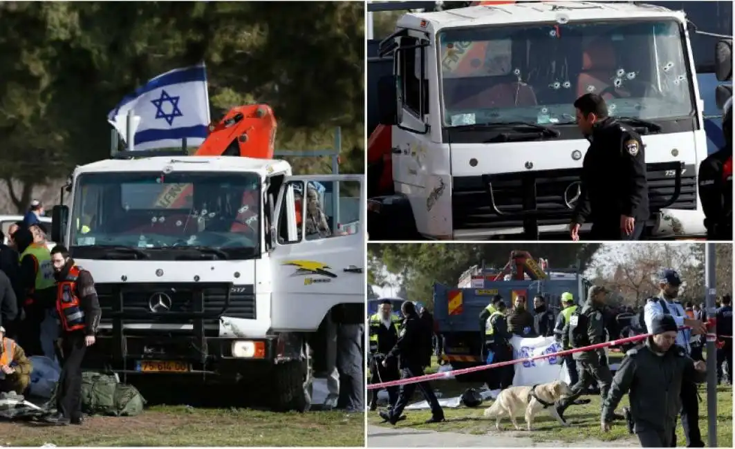 gerusalemme - camion lanciato contro i soldati