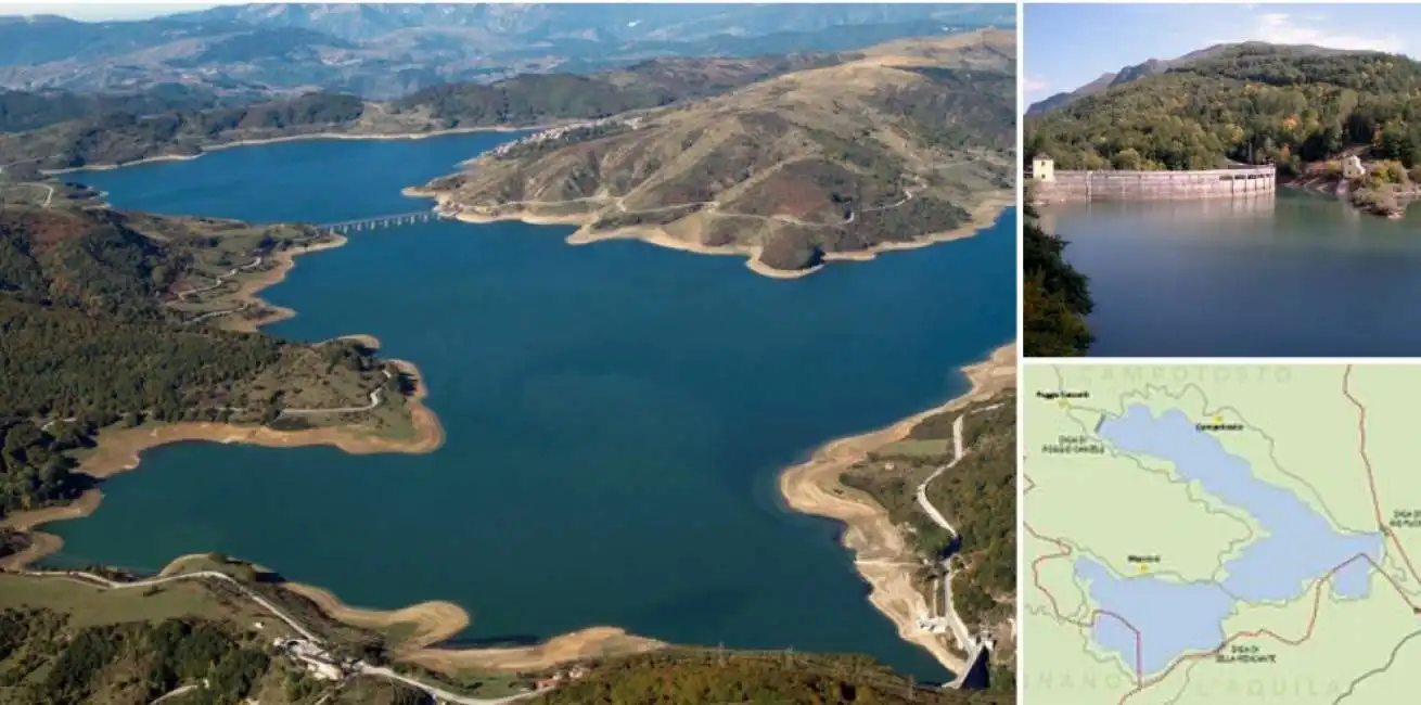 lago campotosto diga