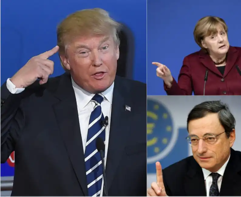 trump draghi merkel